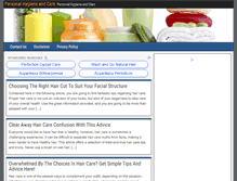 Tablet Screenshot of personalhygienecare.com